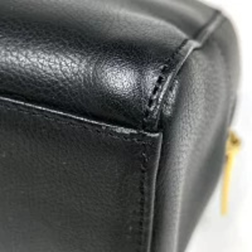 Burberry Navy Blue tote handbag leather bag